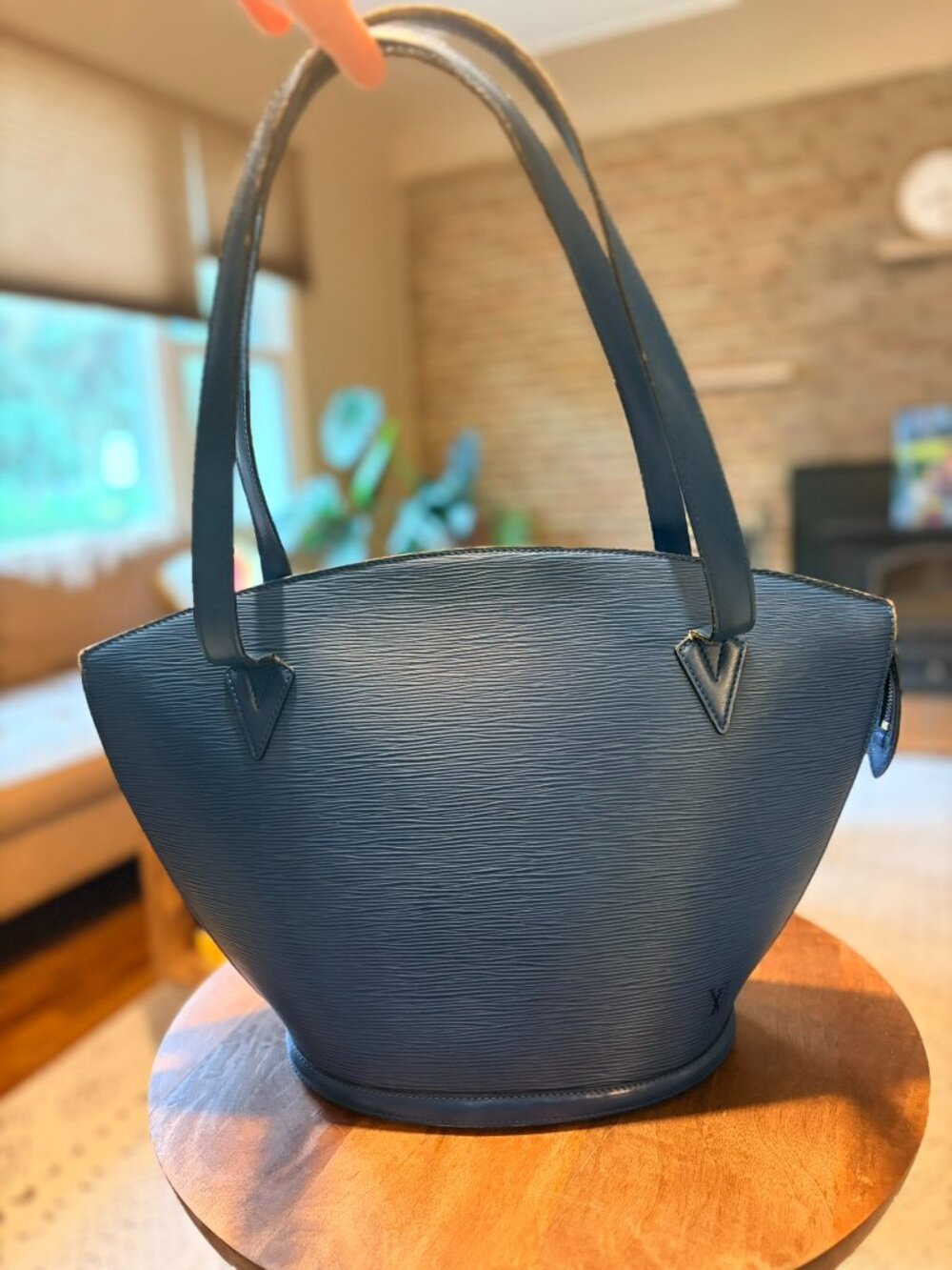 Authentic Louis Vuitton Saint-Jacques Shopping / GM in Blue Epi Leather